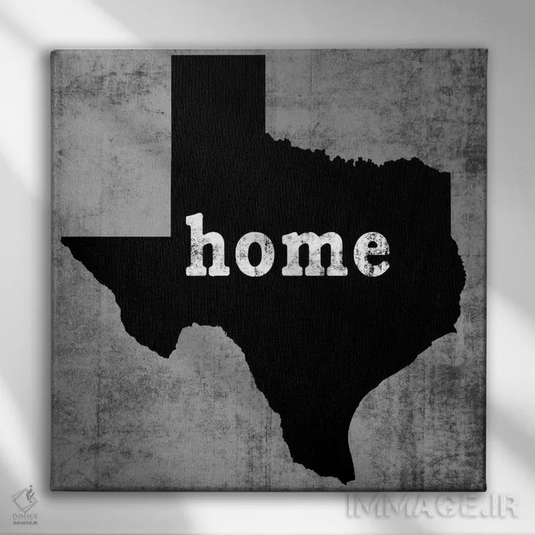 تابلو دکوراتیو تگزاس اثر لوک ویلسون - نمای روبهرو روی دیوار