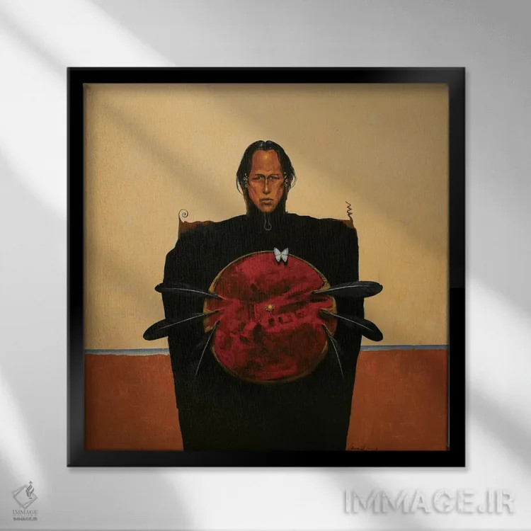 تابلو دکوراتیو ماریپوسا بلانکا اثر لاورنس لی - نمای قابدار مشکی