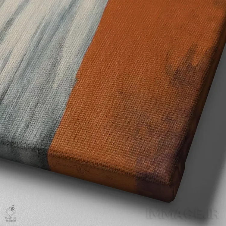 تابلو دکوراتیو شامان روح خورشید اثر لاورنس لی - نمای نزدیک بافت بوم