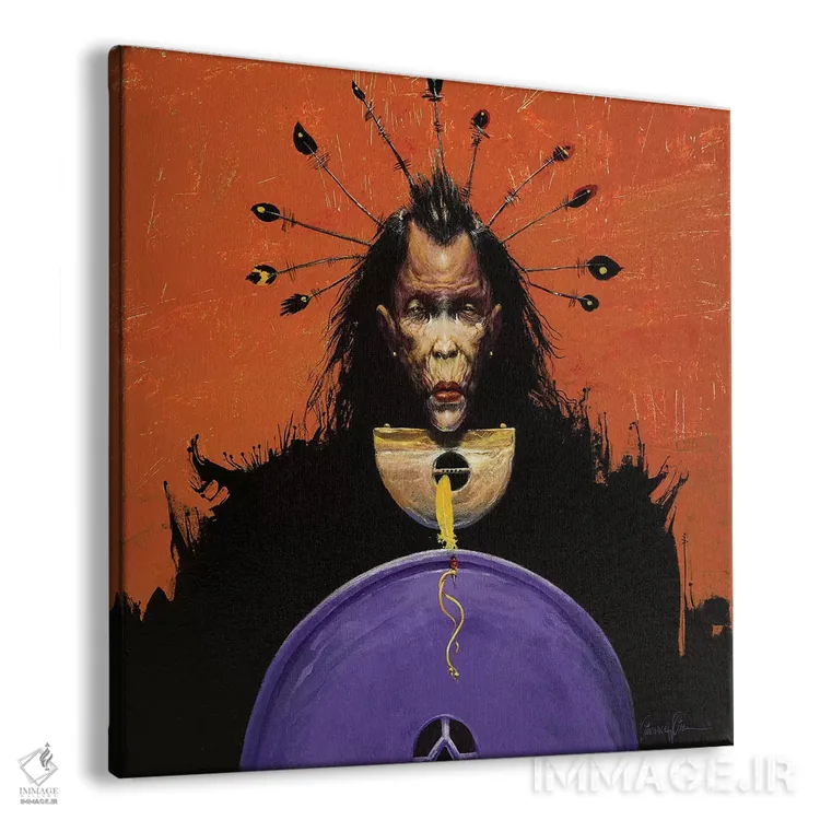 تابلو دکوراتیو سازنده زمستان اثر لاورنس لی - نمای پرسپکتیو محصول