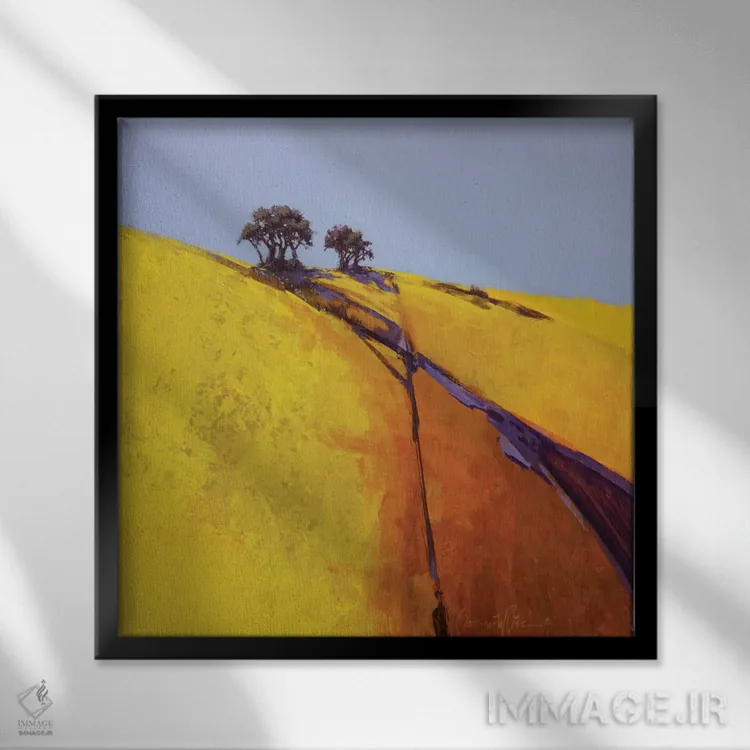 تابلو دکوراتیو آواز یک روز تابستانی اثر لاورنس لی - نمای قابدار مشکی