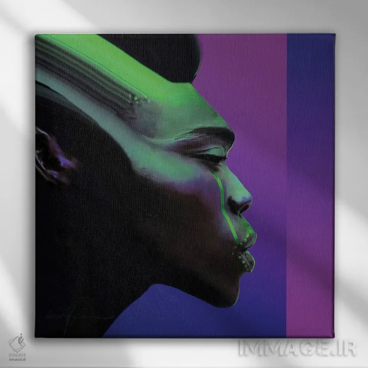 تابلو دکوراتیو شامان جوان اثر لاورنس لی - نمای روبهرو روی دیوار