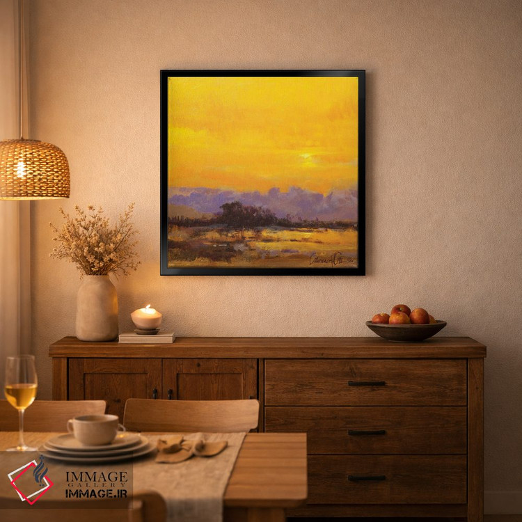 تابلو دکوراتیو صبح زرد اثر لاورنس لی - D2B