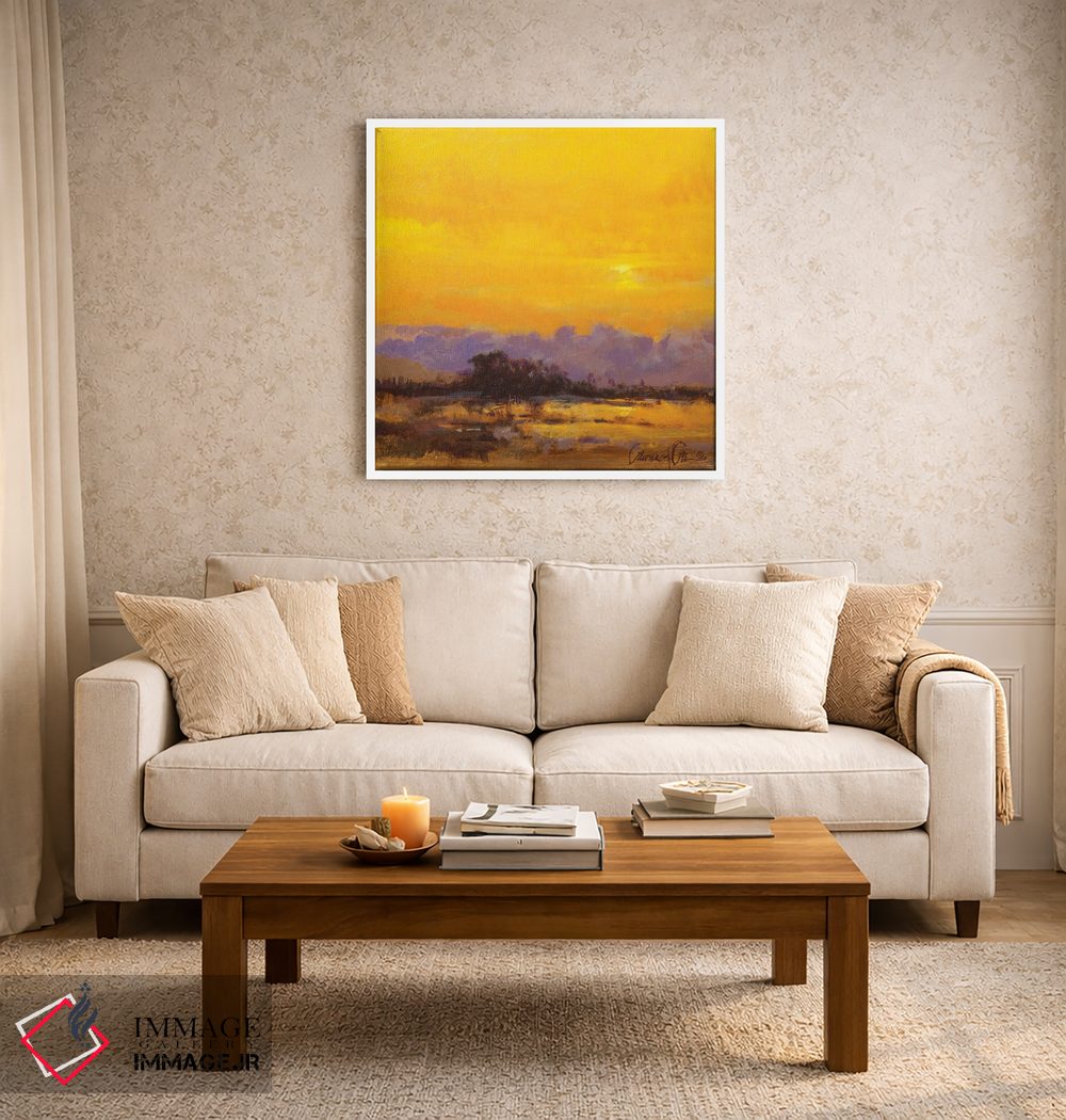 تابلو دکوراتیو صبح زرد اثر لاورنس لی - D3W