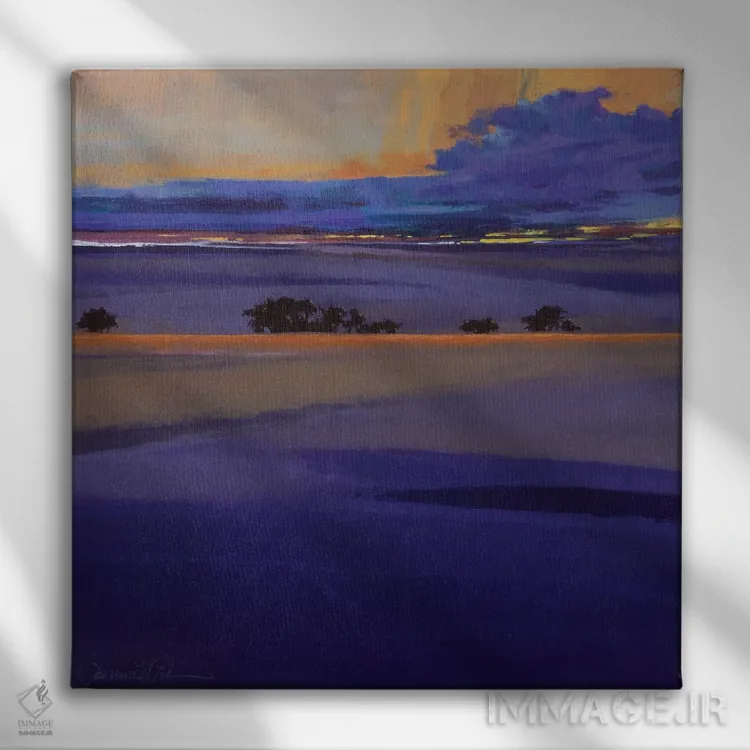 تابلو دکوراتیو رویاپردازی آرام اثر لاورنس لی - نمای روبهرو روی دیوار