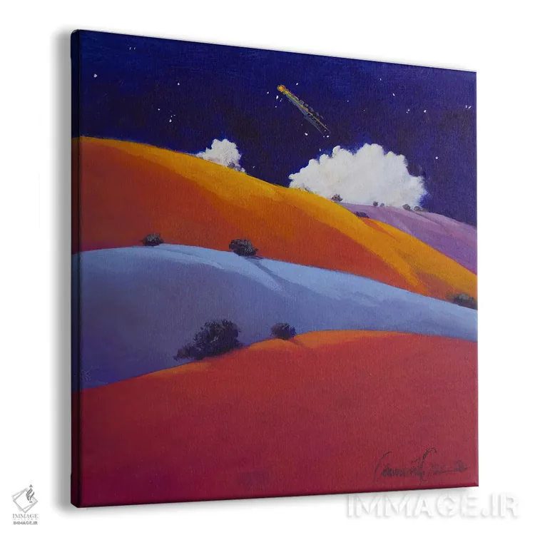 تابلو انتزاعی ستاره مهمان اثر لاورنس لی - نمای پرسپکتیو محصول