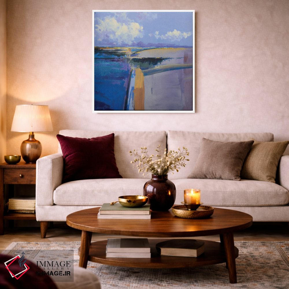 تابلو انتزاعی رنگ های تابستانی اثر لاورنس لی - D3W