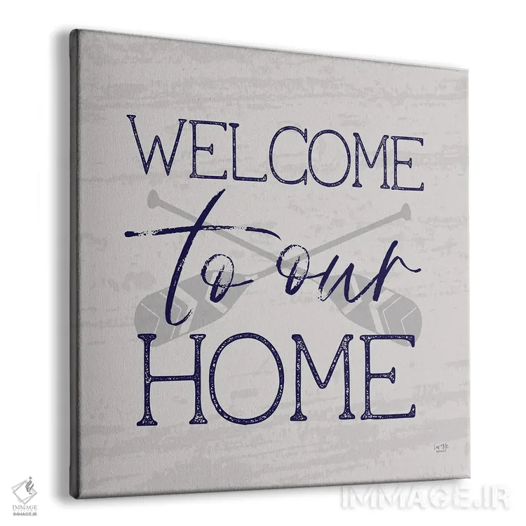 تابلو دکوراتیو دریاچه، خوش آمدی به خانه ما اثر لوکس + می دیزاینز - نمای پرسپکتیو محصول