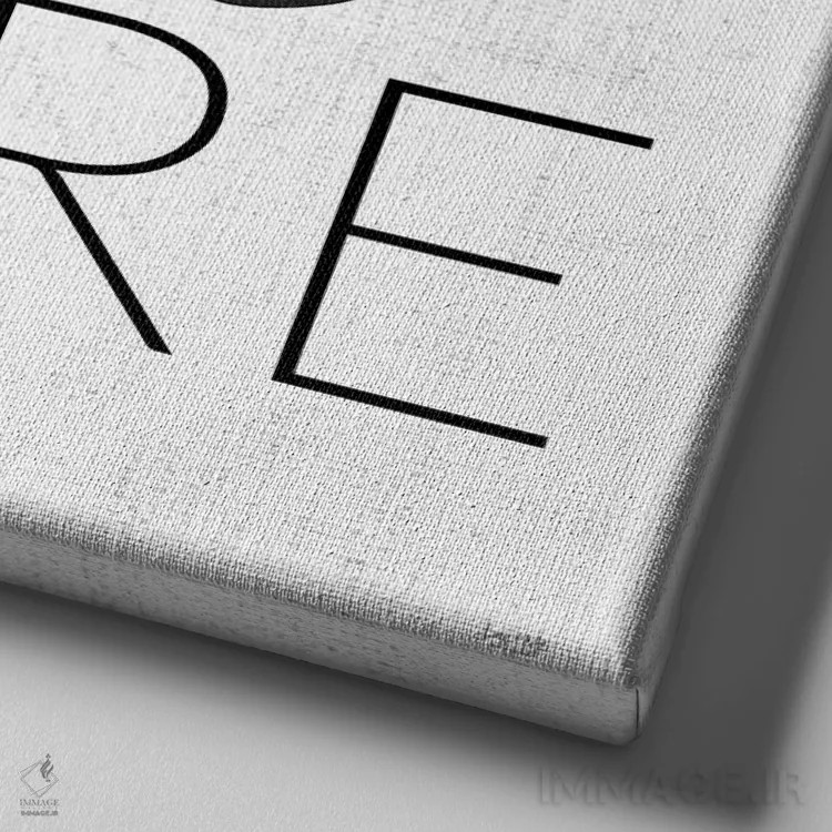 تابلو دکوراتیو امید اینجاست اثر لوکس + می دیزاینز - نمای نزدیک بافت بوم