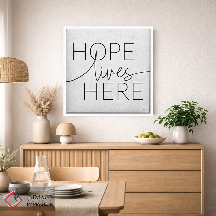 تابلو دکوراتیو امید اینجاست اثر لوکس + می دیزاینز - D2W