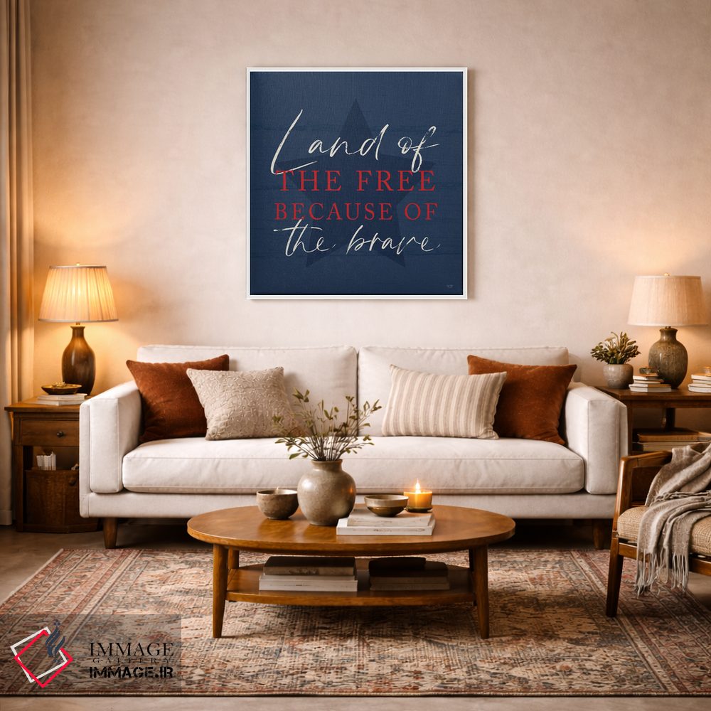 تابلو دکوراتیو سرزمین آزادان ۲ اثر لوکس + می دیزاینز - D1W