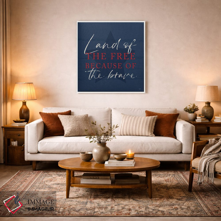 تابلو دکوراتیو سرزمین آزادان ۲ اثر لوکس + می دیزاینز - D1W