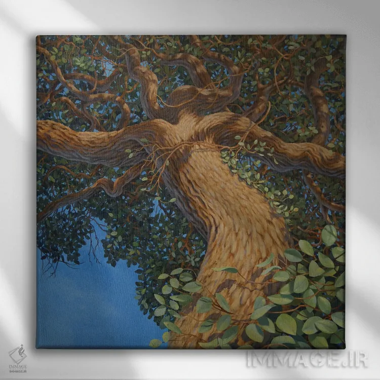 تابلو دکوراتیو درخت مادر اثر چارلز لین براگ - نمای روبهرو روی دیوار