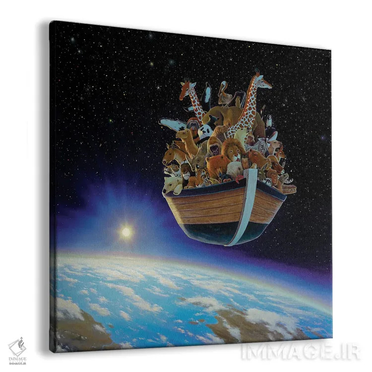 تابلو دکوراتیو کشتی نوح اثر چارلز لین براگ - نمای پرسپکتیو محصول