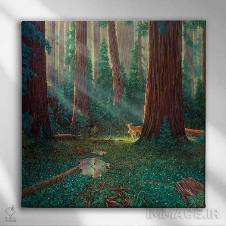 تابلو دکوراتیو آخرین مقاومت اثر چارلز لین براگ - نمای روبهرو روی دیوار