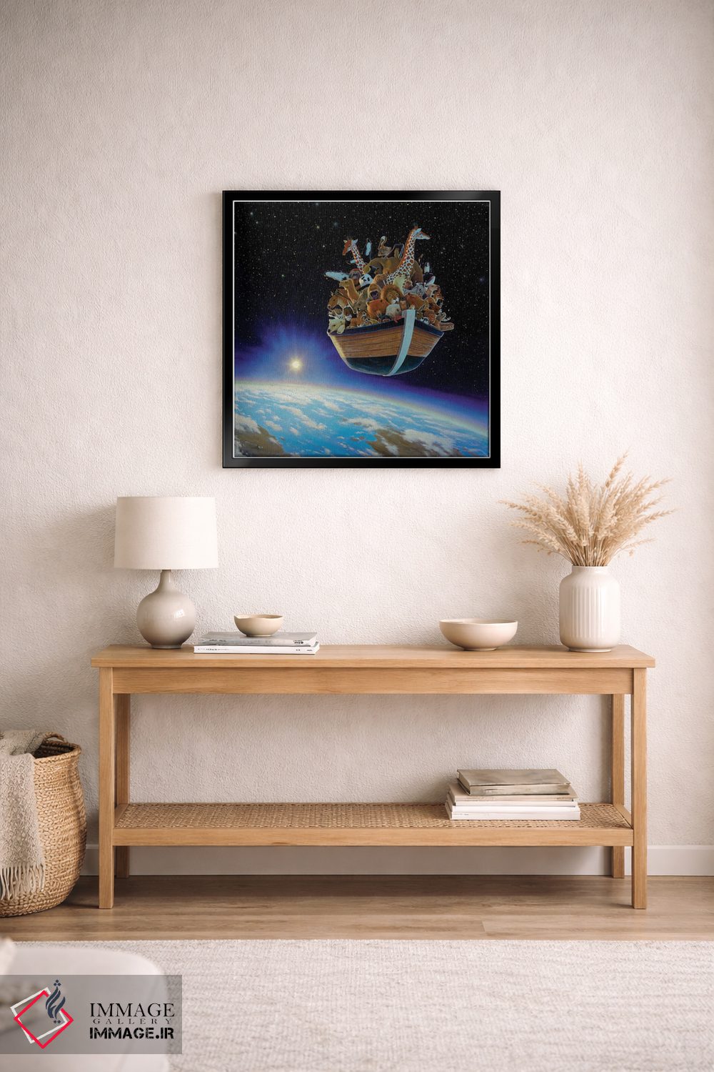 تابلو دکوراتیو کشتی نوح اثر چارلز لین براگ - D3B