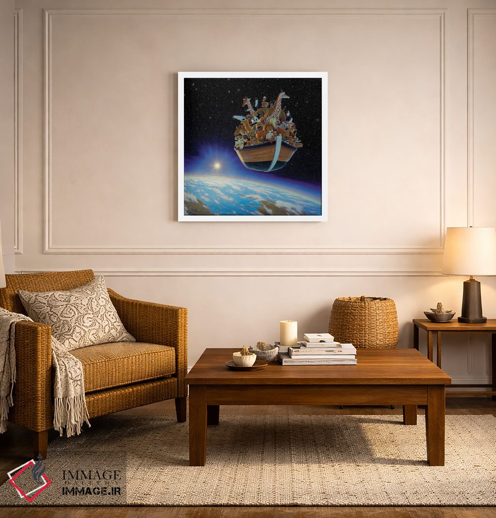 تابلو دکوراتیو کشتی نوح اثر چارلز لین براگ - D4W