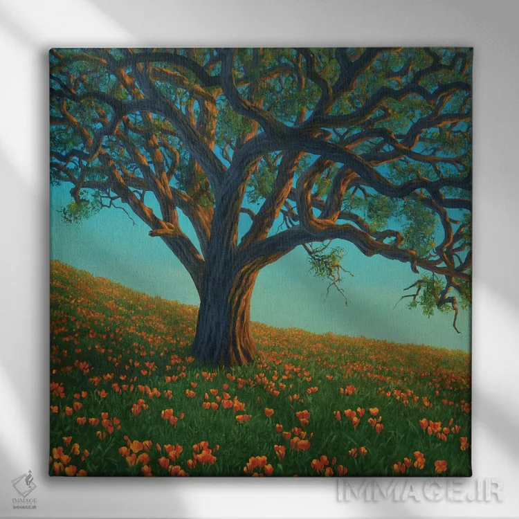 تابلو دکوراتیو تب طلای کالیفرنیا اثر چارلز لین براگ - نمای روبهرو روی دیوار