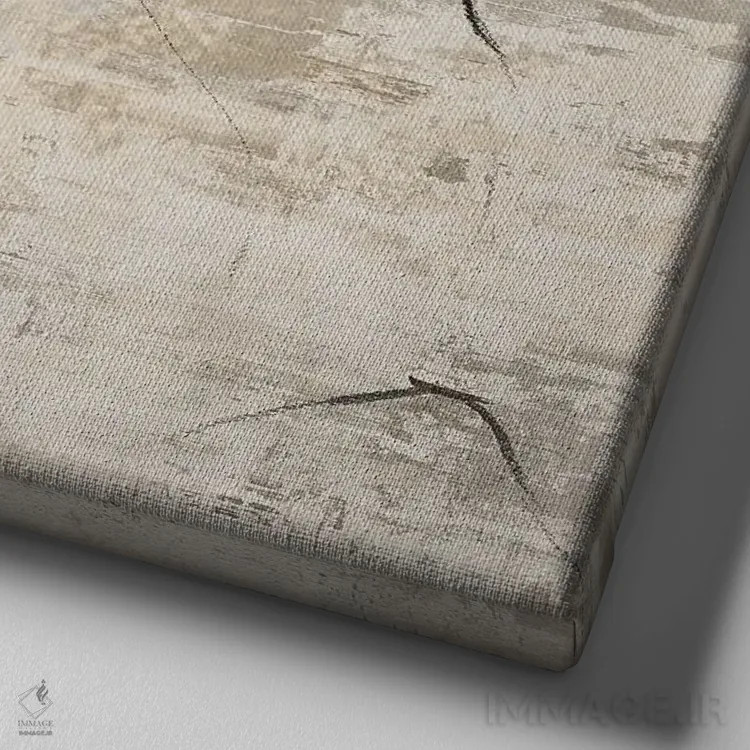 تابلو مینیمال اسب II اثر لیلی کی - نمای نزدیک بافت بوم