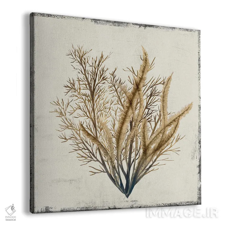 تابلو مینیمال مرجان زرد III اثر لیلی کی - نمای پرسپکتیو محصول