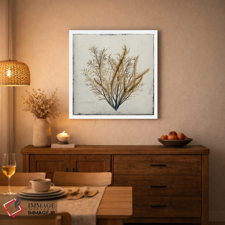 تابلو مینیمال مرجان زرد III اثر لیلی کی - D2W