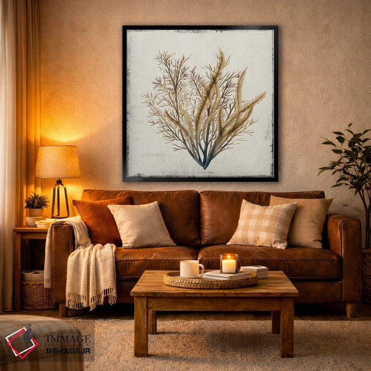 تابلو مینیمال مرجان زرد III اثر لیلی کی - D3B