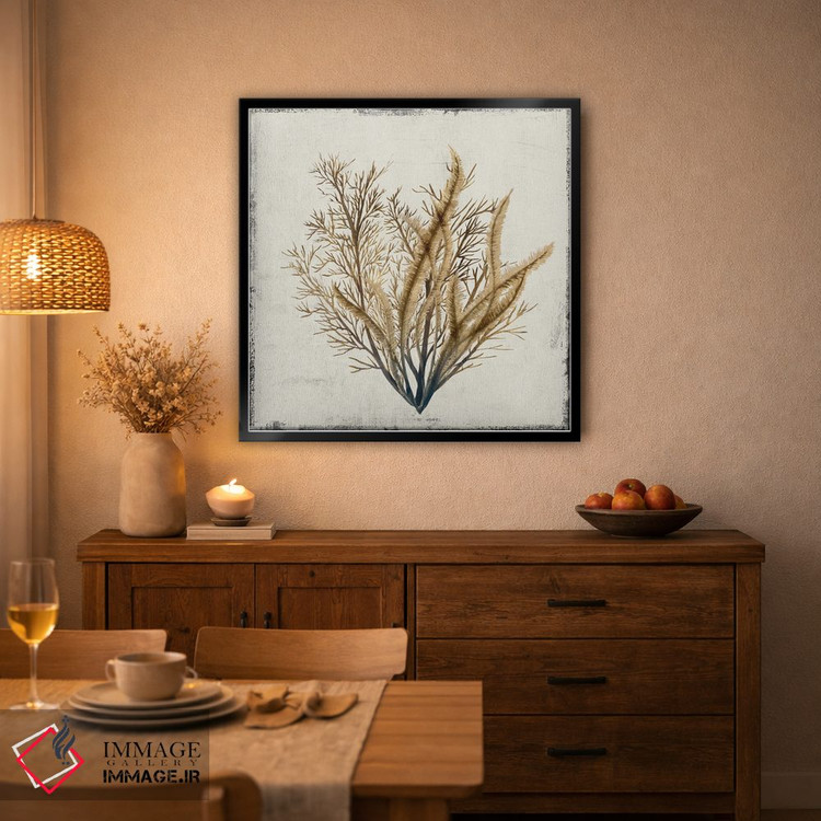 تابلو مینیمال مرجان زرد III اثر لیلی کی - D4B