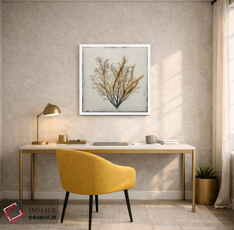 تابلو مینیمال مرجان زرد III اثر لیلی کی - D5W