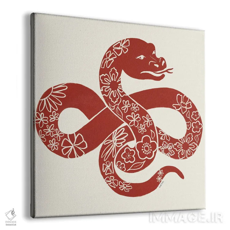 تابلو دکوراتیو سال مار اثر لیا یورک - نمای پرسپکتیو محصول