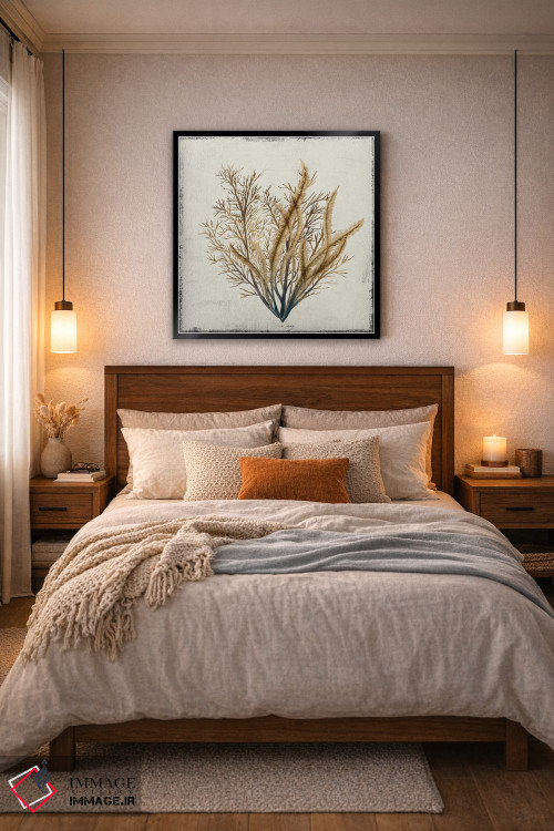 تابلو مینیمال مرجان زرد III اثر لیلی کی - D6B