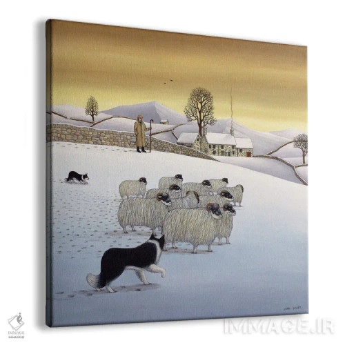 تابلو کلاسیک تپه ها در زمستان، ۱۹۸۴ اثر لری اسمارت - نمای پرسپکتیو محصول