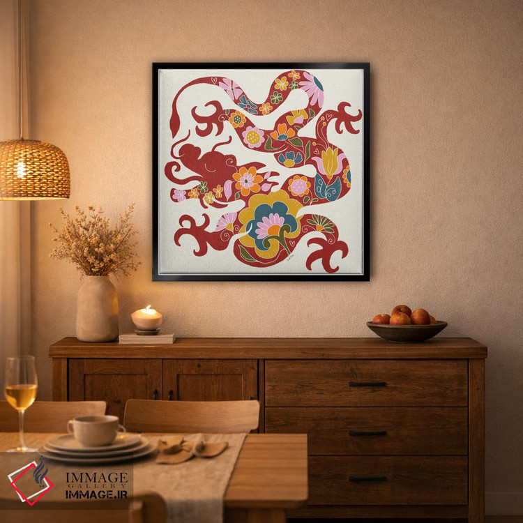 تابلو دکوراتیو سال اژدها اثر لیا یورک - D1B