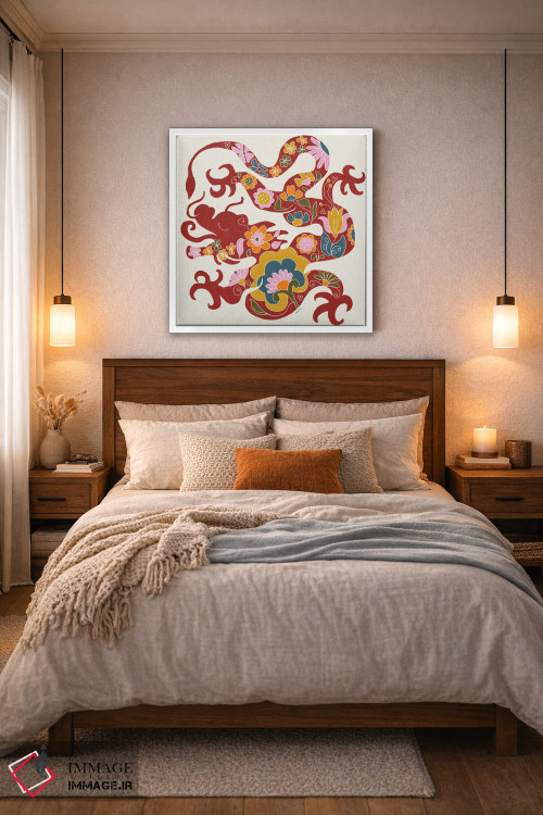 تابلو دکوراتیو سال اژدها اثر لیا یورک - D3W