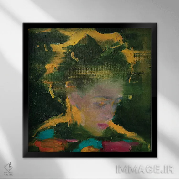 تابلو دکوراتیو توهم ۲ اثر لی ژو - نمای قابدار مشکی