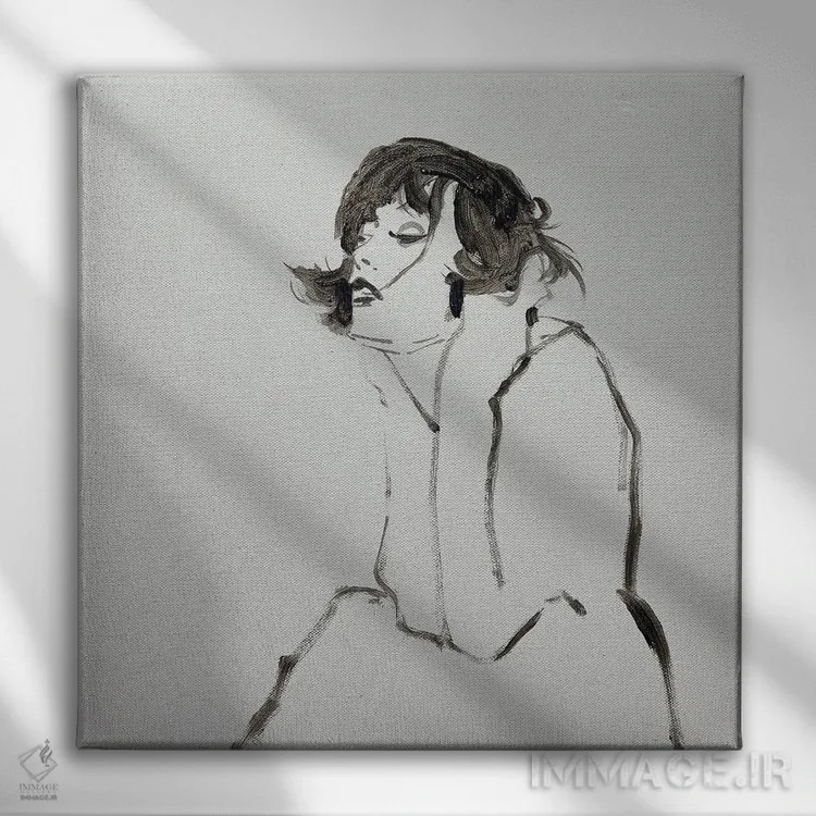 تابلو کلاسیک فیس ۳ اثر لی ژو - نمای روبهرو روی دیوار