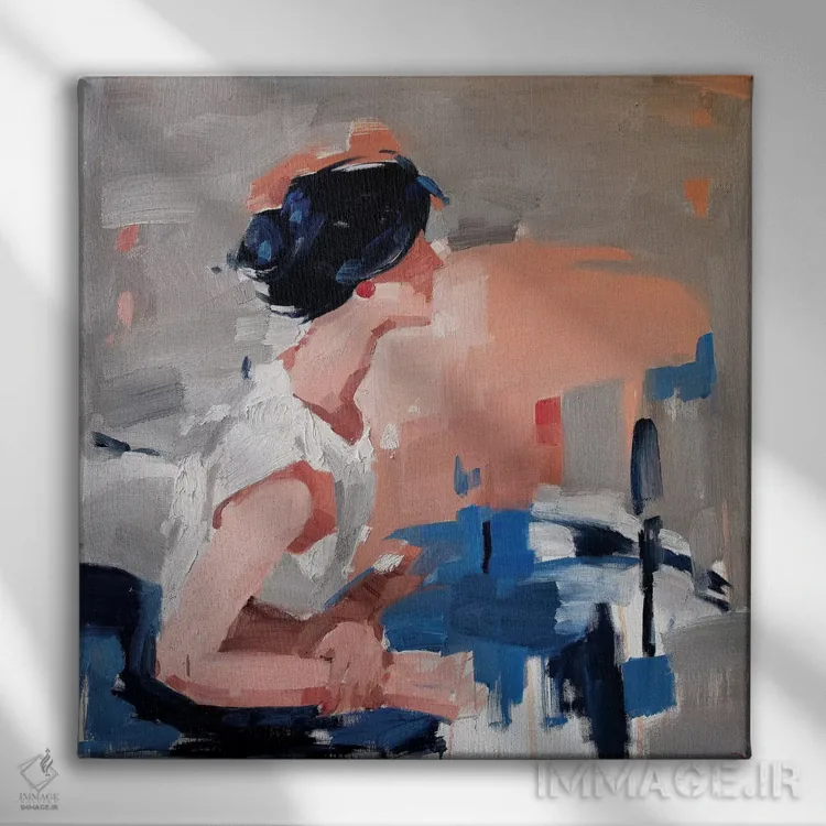 تابلو دکوراتیو زمان من ۲ اثر لی ژو - نمای روبهرو روی دیوار