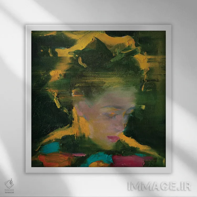 تابلو دکوراتیو توهم ۲ اثر لی ژو - نمای قابدار سفید