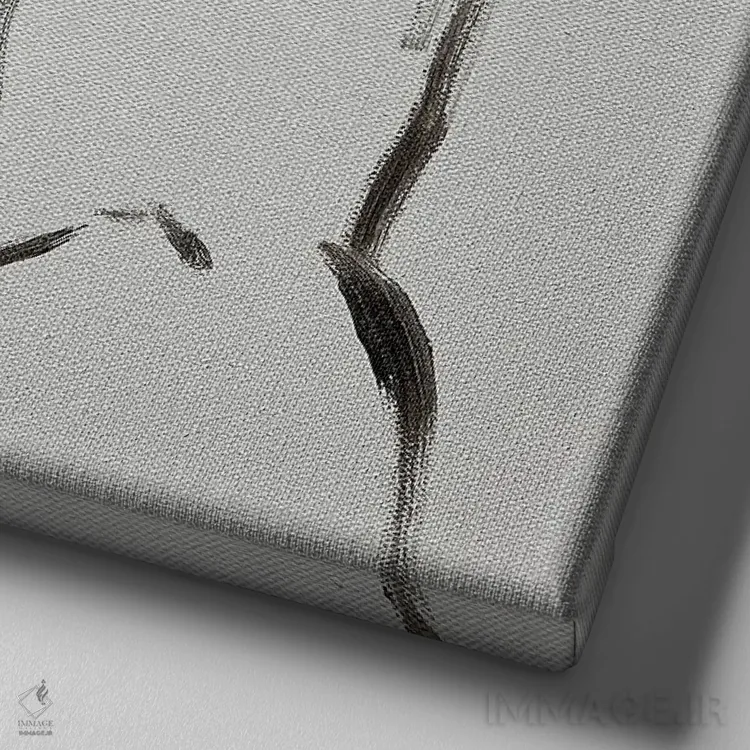 تابلو کلاسیک فیس ۳ اثر لی ژو - نمای نزدیک بافت بوم