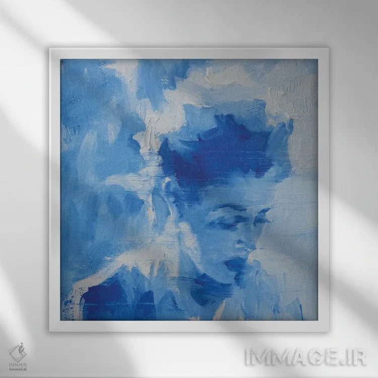 تابلو دکوراتیو توهم ۳ اثر لی ژو - نمای قابدار سفید