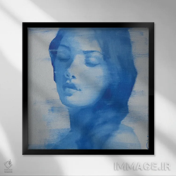 تابلو دکوراتیو توهم ۴ اثر لی ژو - نمای قابدار مشکی