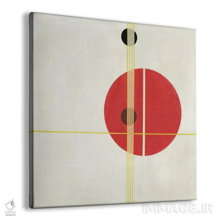 تابلو انتزاعی کیو ۱ سوپرماتیستی، ۱۹۲۳ اثر لازلو موهولی-ناگی - نمای پرسپکتیو محصول