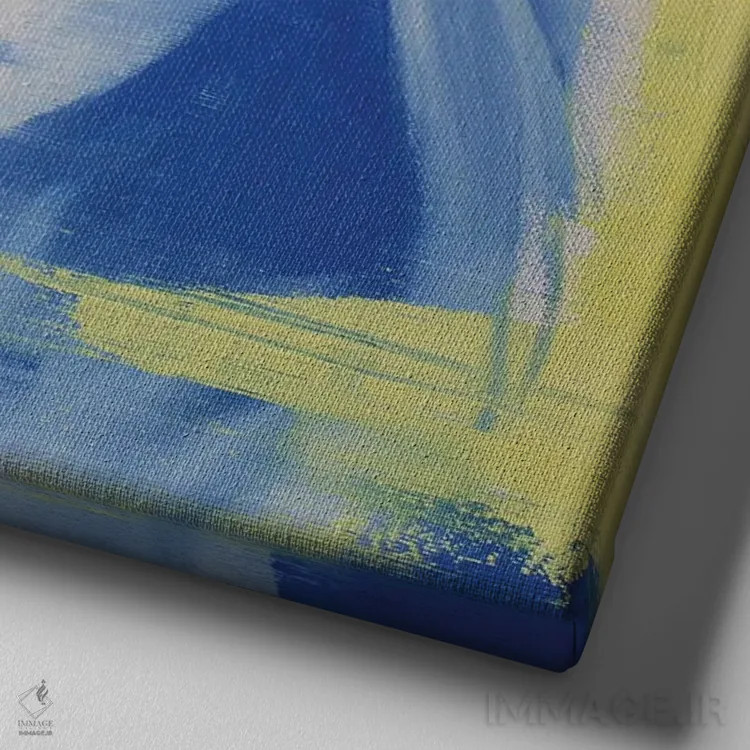 تابلو دکوراتیو توهم ۱۱ اثر لی ژو - نمای نزدیک بافت بوم