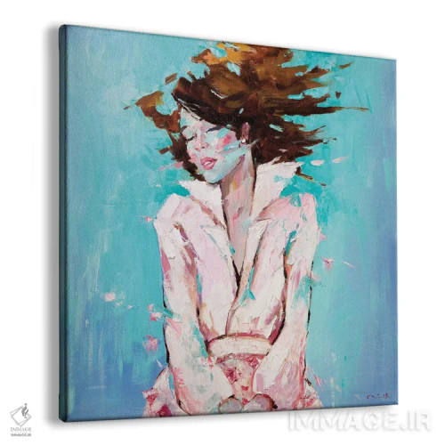 تابلو دکوراتیو افتاده اثر لی ژو - نمای پرسپکتیو محصول