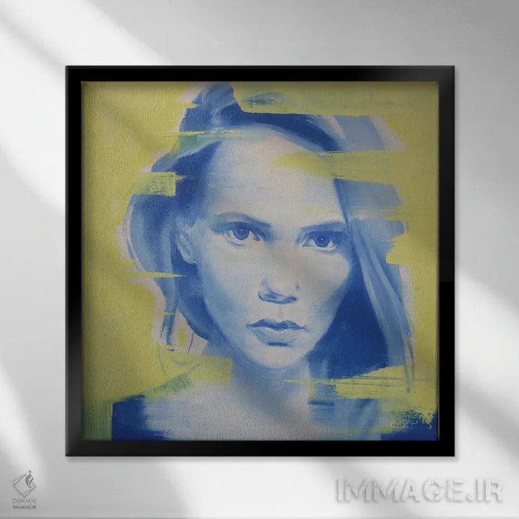 تابلو دکوراتیو توهم ۱۱ اثر لی ژو - نمای قابدار مشکی