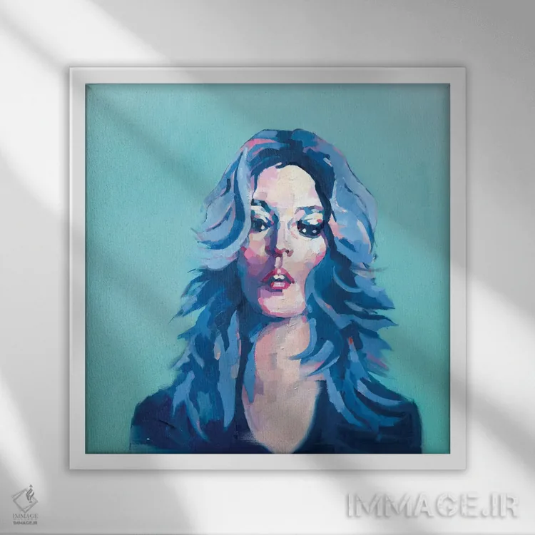 تابلو دکوراتیو احساسات اثر لی ژو - نمای قابدار سفید