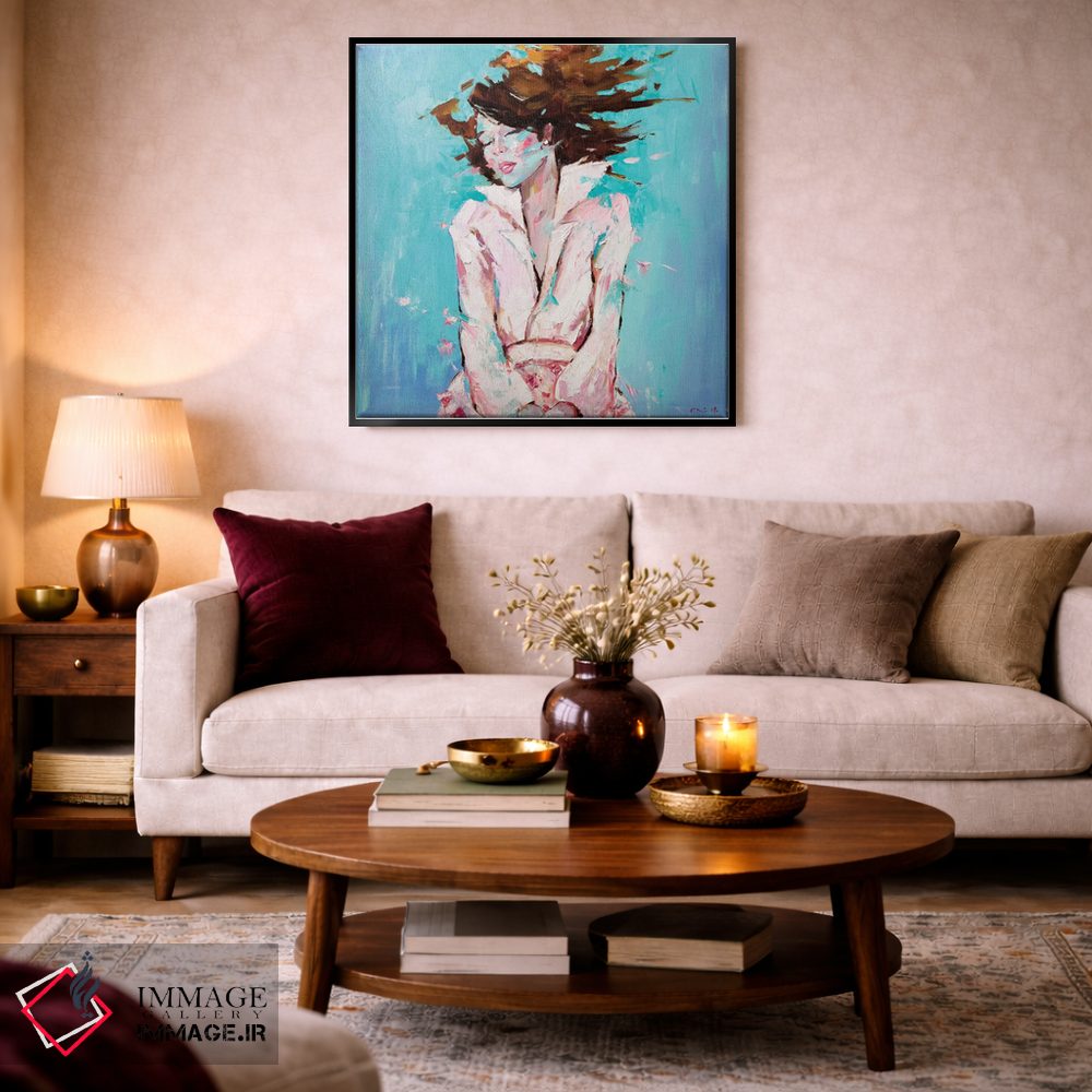 تابلو دکوراتیو افتاده اثر لی ژو - D5B