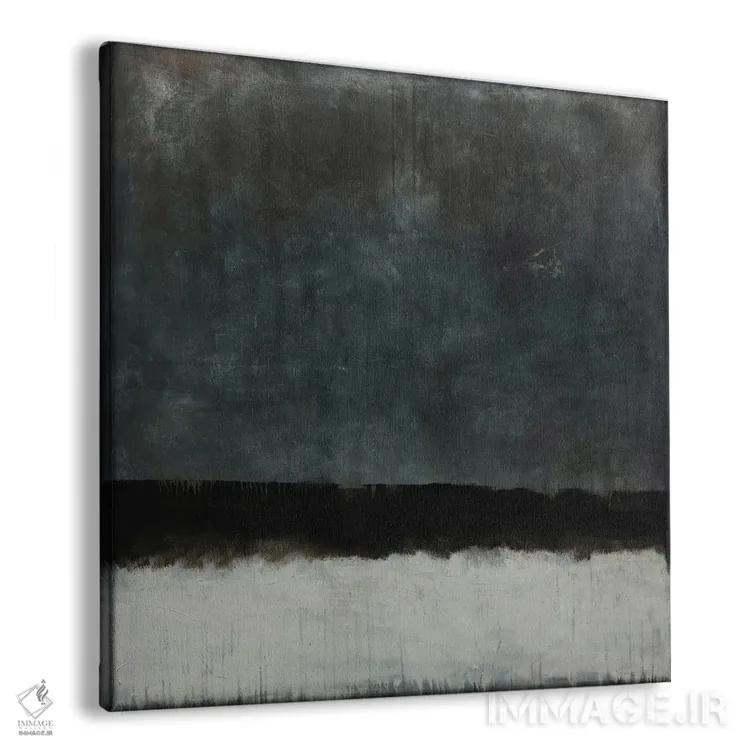 تابلو انتزاعی در شب سرد زمستانی اثر لوکاش اولک - نمای پرسپکتیو محصول