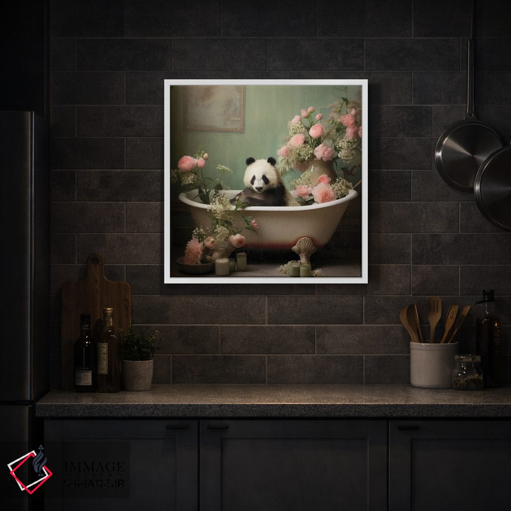 تابلو دکوراتیو شادی جنگل حمام LV اثر لازار استودیو - D3W