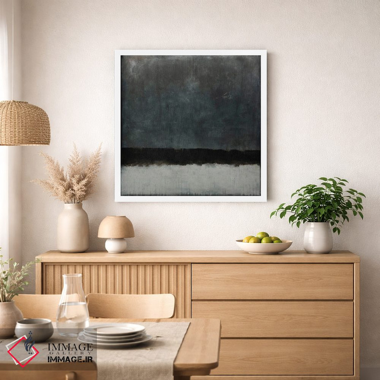 تابلو انتزاعی در شب سرد زمستانی اثر لوکاش اولک - D1W