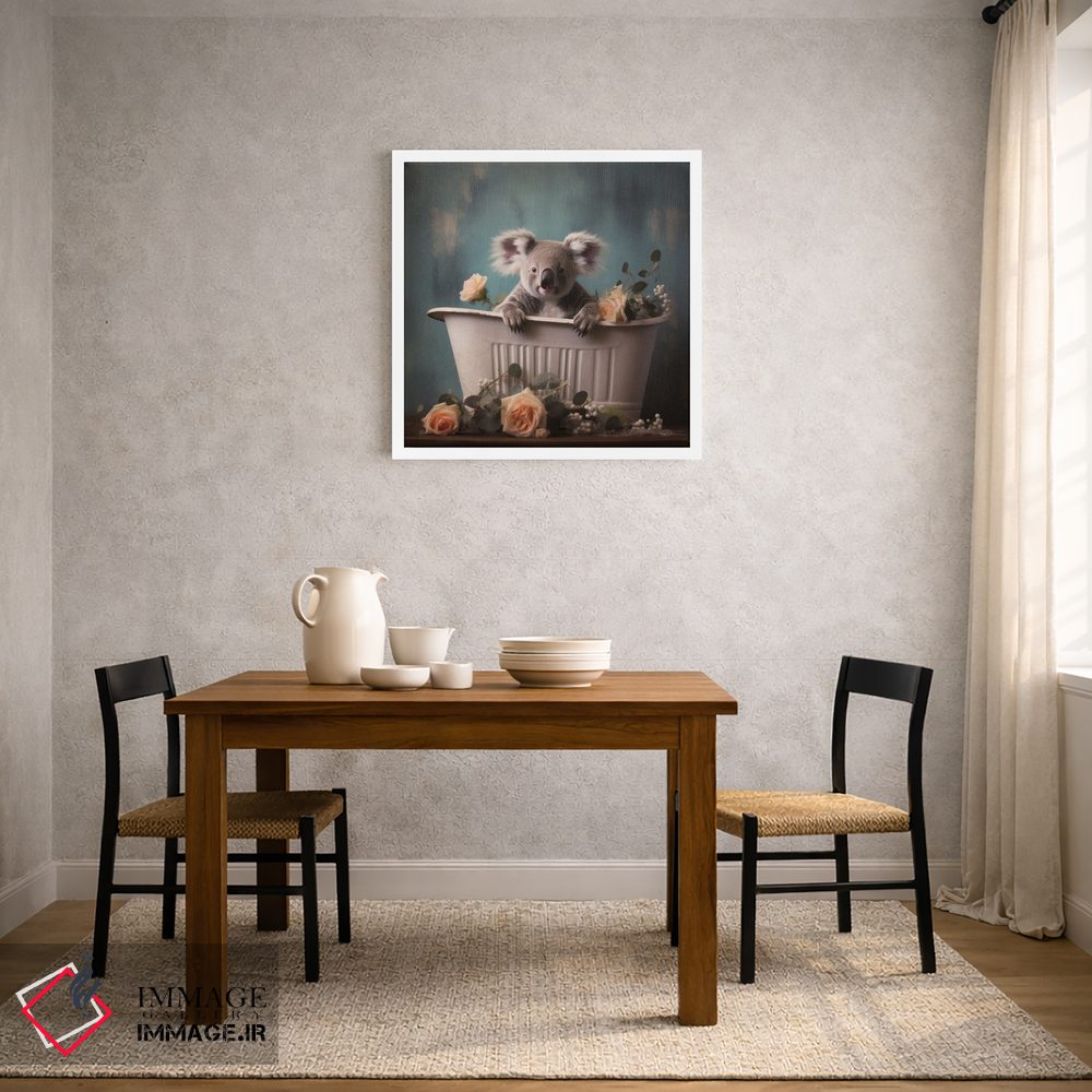 تابلو دکوراتیو شادی جنگل حمام CLXV اثر لازار استودیو - D2W